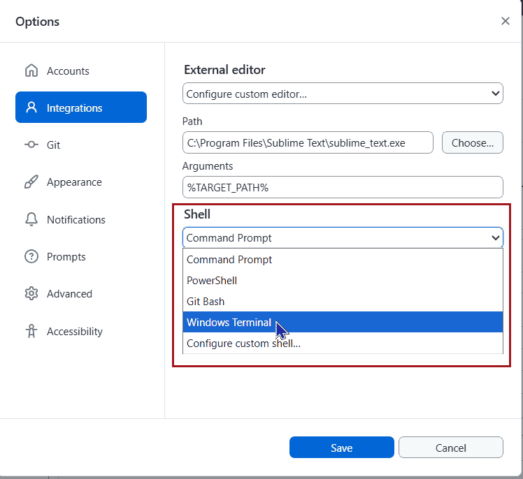 konfiguracja ścieżki do edytora kodu